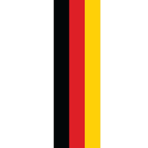 German Flag Vinyl Racing Stripe For Cars, Campervans, Rvs, Trailers