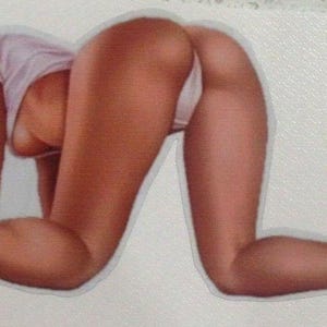 Sexy Pinup girl, car sticker , laptop stcker. wall sticker