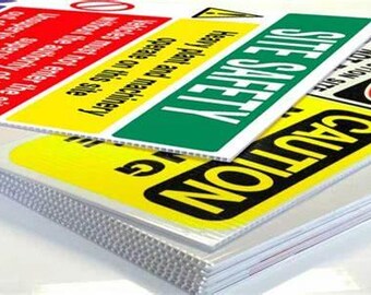 Custom Printed Plastic Signs for Building Sites, Real Estate, and Sports Clubs | Durable & Versatile Signage Solutions