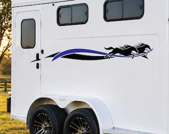 Horse Float Pinstripe Decal Vinyl Horse Trailer Sticker Custom Stripe Kit Equestrian Graphics