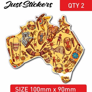 Australian Map Autoaufkleber Autoaufkleber, Skate, Aufkleber, Fahrrad, Fenster, l