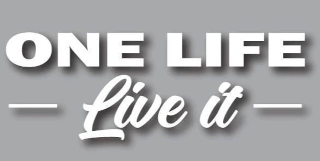One Life Live It, Large Sticker Decal for Car, Motorhome, 4X4 - Etsy