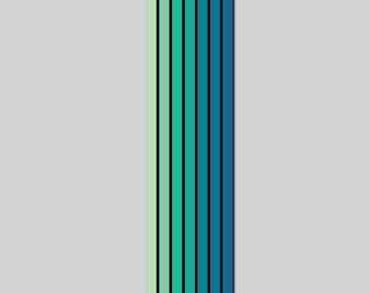 Vintage-Inspired Pinstripe Decal For Vans, Rvs, Campers - Green, Blue, Black Stripes