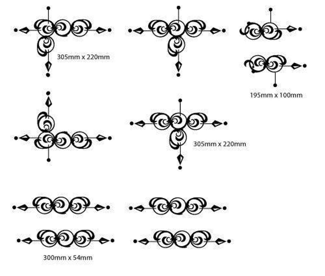 Machine Scroll Car Sticker Vehicle Pinstripe Scroll Sticker Set Truck & Horse Float Vinyl Popular ...