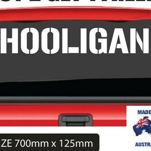 Large Funny Hooligan Car Sticker 4X4 Decal Vinyl Jdm Race Drift Hoon