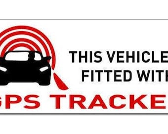 Gps Tracker Fitted Warning Sticker Decal Safety Sign Car Window Bulk Buy