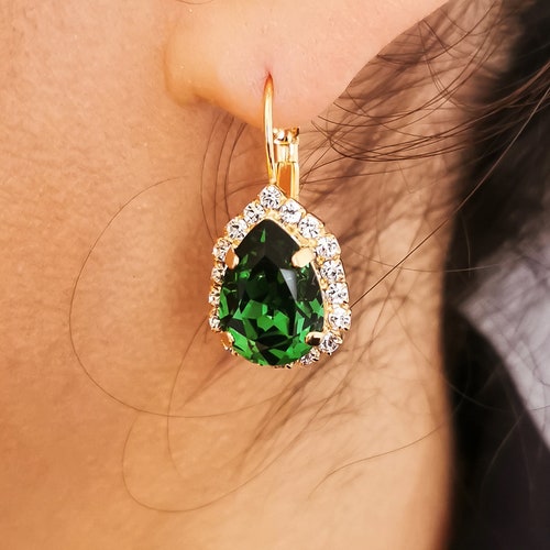 De Cavalier Rose Gold and Clear crystal earrings 799 main image 0