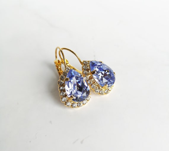 Purple Earrings/ Purple Drop Earrings/ Lavender Tanzanite Earrings/ Lilac  Purple Bridal Earrings/ Bridesmaid earrings/ Gift for her, SAVANAH