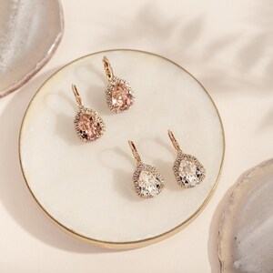 Crystal Statement Wedding Earrings / Bridal Jewellery / Gift for Her / Gift for Mom /