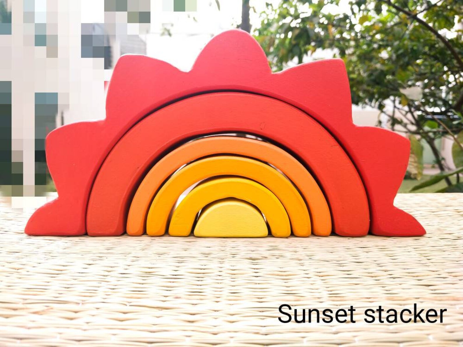 Sun Rising Stack Sun Stacker, Sunrise Stacker, Sunset Stacker, Waldorf Toys, Nature ...