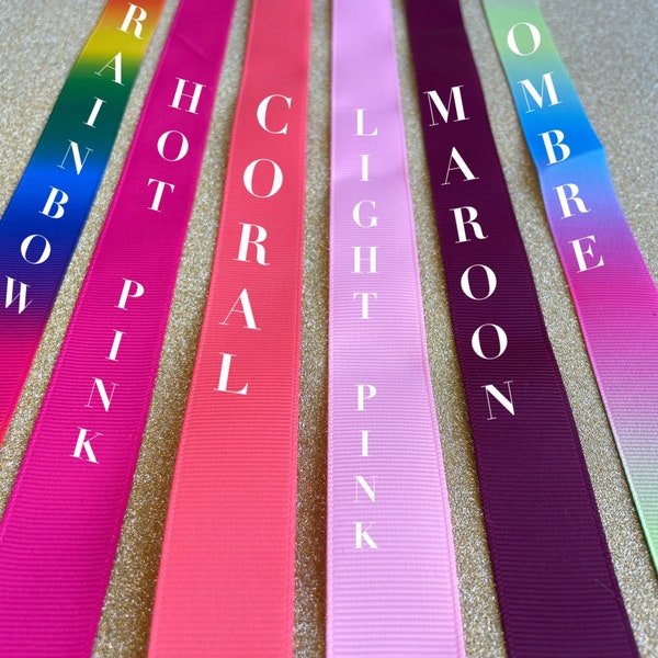 7/8” Non-Slip Headbands, Adjustable ADD BUTTONS for mask, solid colors, Ombre, maroon, light pink, coral, hot pink, rainbow,