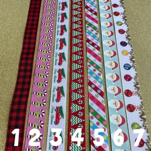 7/8&quot;  Non-Slip headbands, thanksgiving, christmas, deer, santa, snowflake, lights, buffalo plaid, add buttons