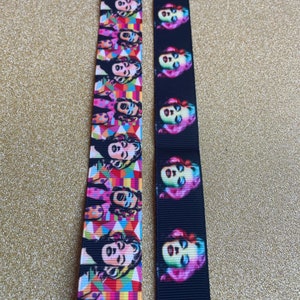 7/8” Non-Slip Headbands, Adjustable ADD BUTTONS for mask, Marilyn, queen, Mr. President, MM
