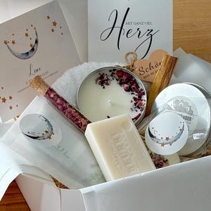 Sternzeichen Wellness Geschenkbox Für Frauen | Wellness Box Ritual Geschenkset Freundin Mama | SPA Wohlfühlbox Geburtstag Set | Badekugel