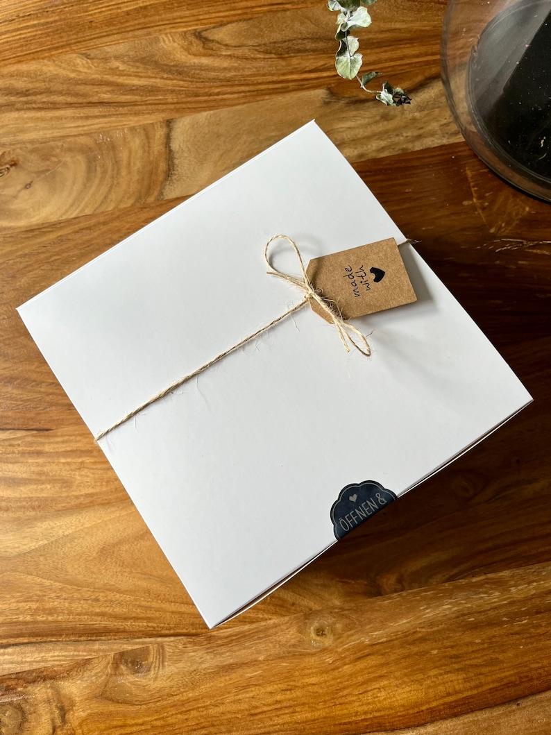 Tee Geschenkset Ich wollte Danke sagen Geschenk Box mit Keramik Tasse für Frauen Geschenkbox mit Sojawachs Kerze Grußkarte Cozy Time Bild 8