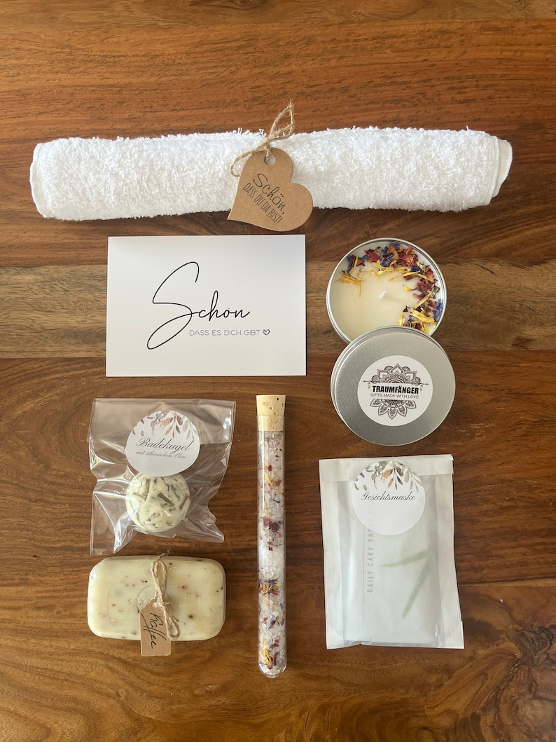 Wellness Geschenk Set Blütenzauber Geschenkbox für Frauen | SPA Wellness Relax Box für Freundin Frauen | Wohlfühlbox Geburtstag | Badesalz image 7