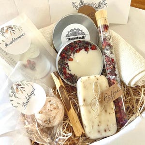 Innerer Frieden Wellness Geschenkbox für Frauen | Ritual Geschenk Set | Relax SPA Box  Freundin Frauen | Wohlfühlbox Geburtstag | Badesalz