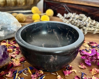 Räucherschale Speckstein für Räucherwerk | Stövchen Räuchergefäße Raunächte | Meditation Ritual Geschenk für weisser Salbei Palo Santo