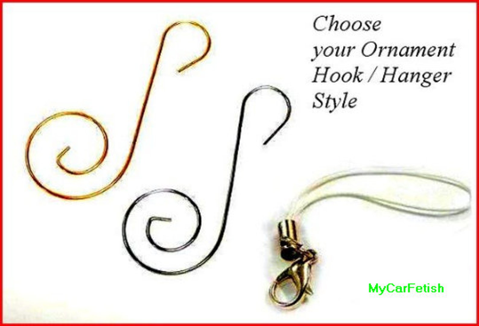 Choose Your Ornament Hook Style Car Ornament / Ornament Hot Etsy
