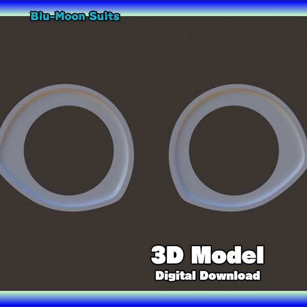 Follow-me Eye Blanks Fursuit 3D-model for 3D-printing