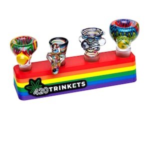 Soporte de diapositivas - Edición Orgullo, Regalo LGBTQ, Soporte de tazón de 14 mm, Soporte de diapositivas de 18 mm, Regalos Stoner para ella