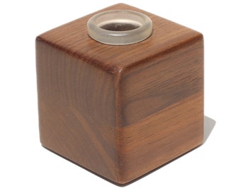 Premium handgjort glidställ - 1 ledplats - Valnötsfuru - Robust, elegant och prisvärt röktillbehör - Skålhållare - 18 mm 14 mm 10 mm