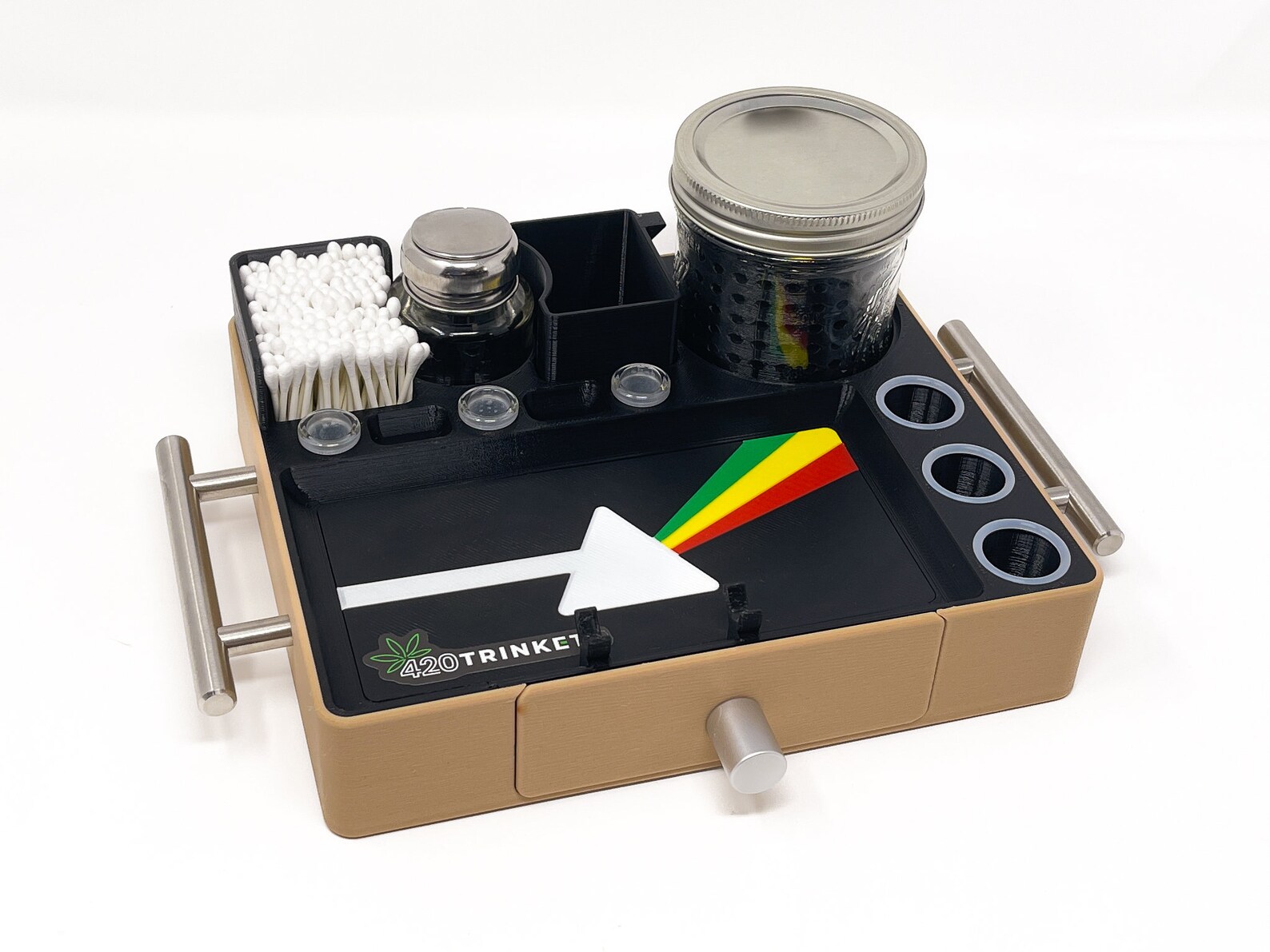 Dab Tray Stashbox With Iso Cleaning Station Soak Jar Banger Etsy