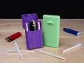 Stash Flask – Magnetic Preroll & Lighter Container