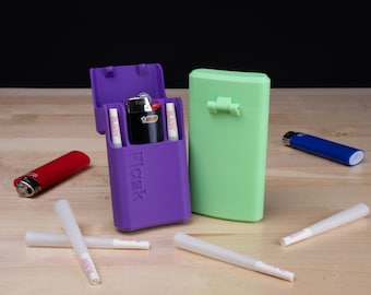 Stash Flask – Magnetic Preroll & Lighter Container