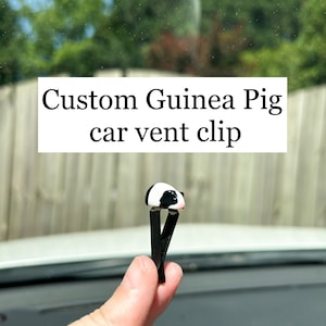 Custom Guinea Pig car vent clip: custom, pet gift, magnet, cute, housewarming, pet memorial