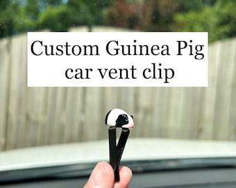 Custom Guinea Pig car vent clip: custom, pet gift, magnet, cute, housewarming, pet memorial
