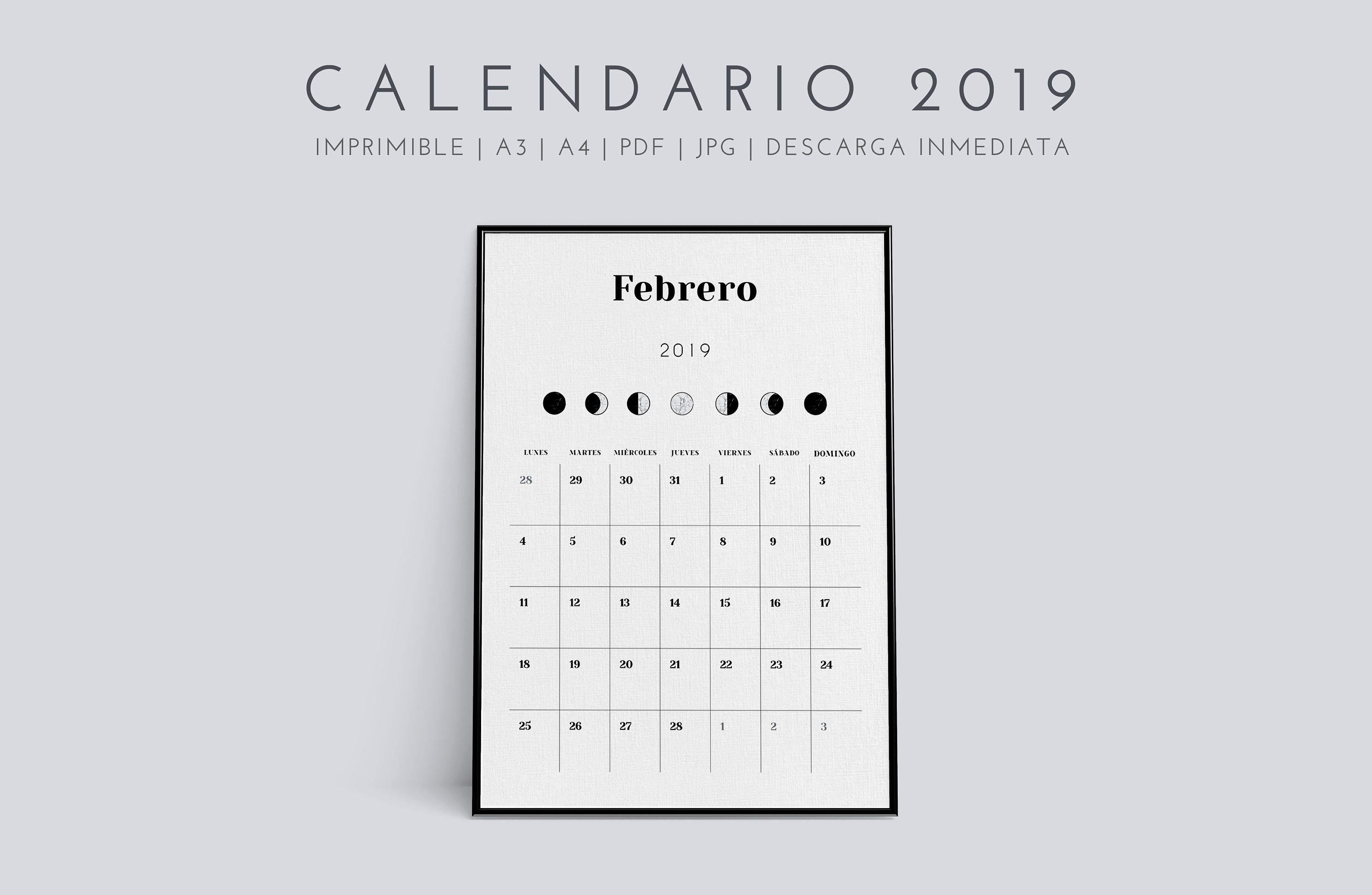 Calendario dieta de la luna 2020