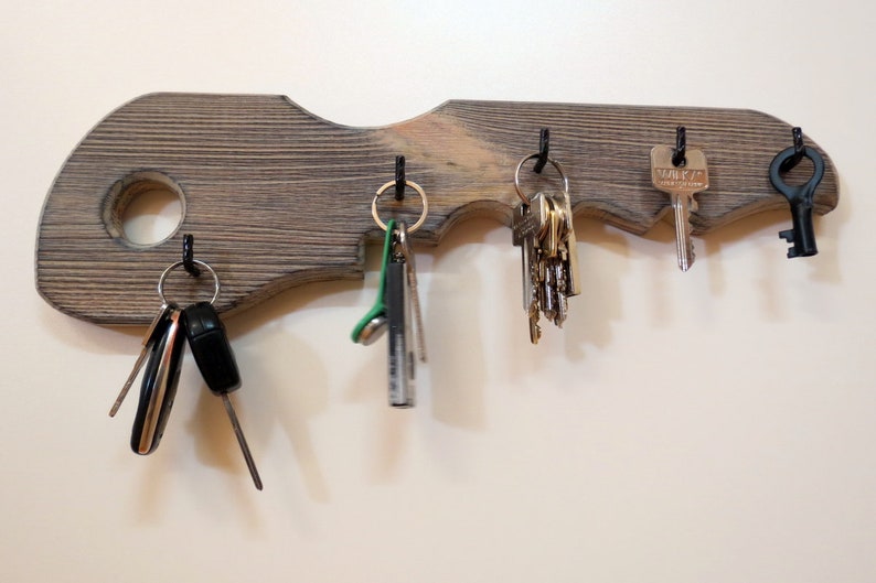Hanging Key Set Wall Key Hanger Rustic Wood Key Entryway Wood Key Rustic Key Hook Key ...