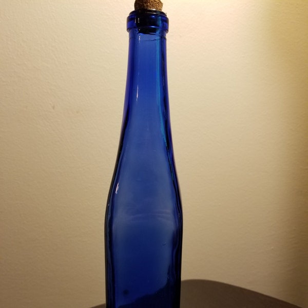 Simple Cobalt Blue Glass Bottle