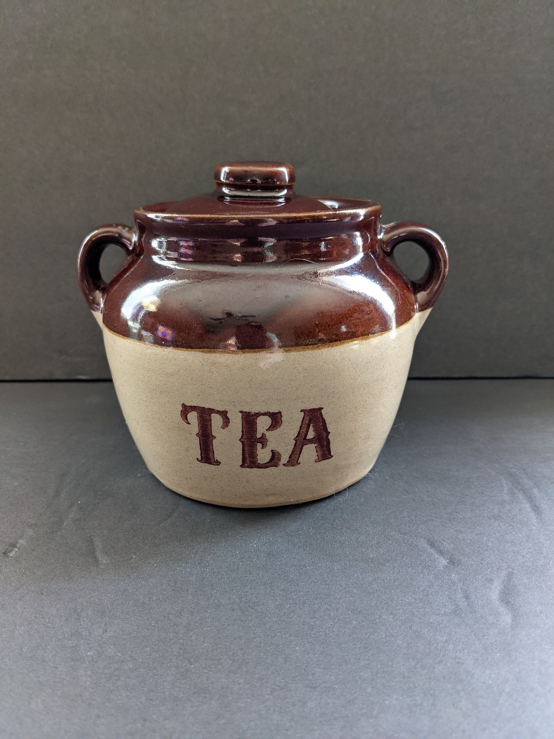 Set of 5 Vintage Monmouth Pottery Stoneware Canisters Etsy