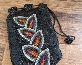 sac à main clapet vintage en perles