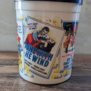 Vintage Movie Poster Popcorn Container