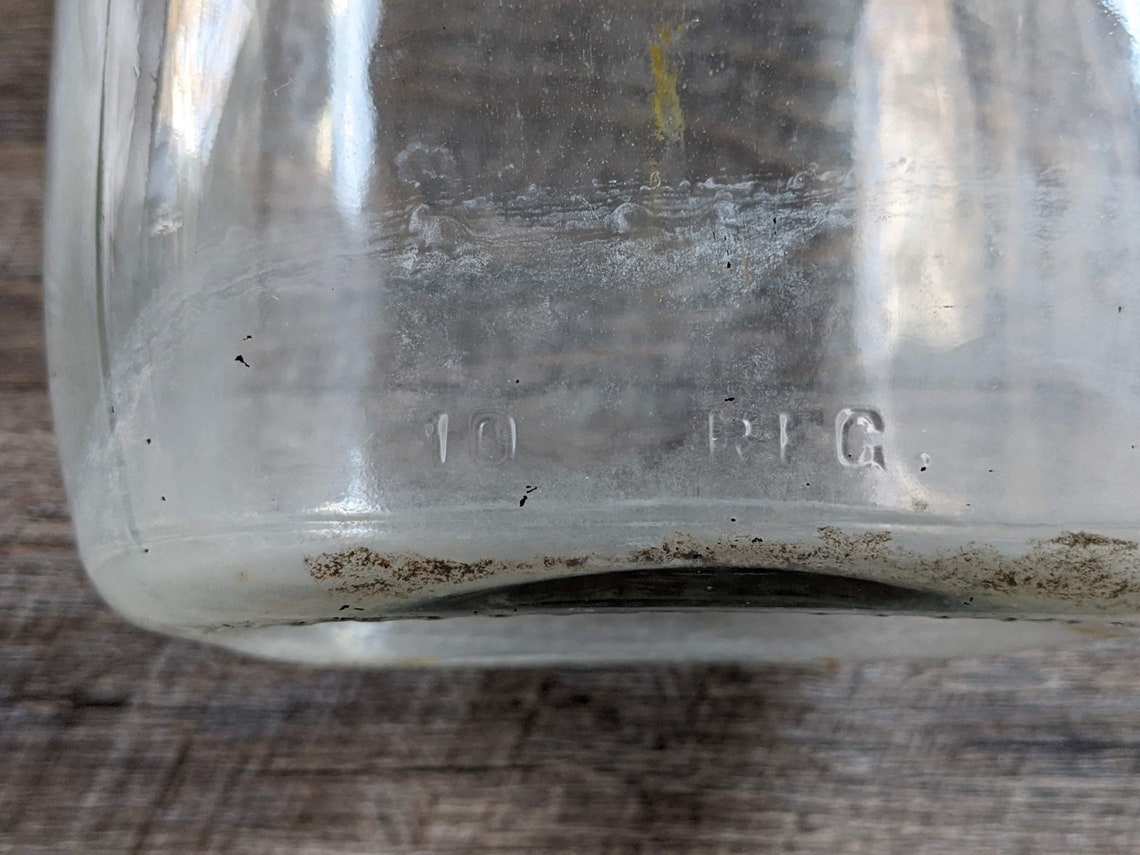 Vintage Lamb Glass Company Gallon Milk Glass Jug Etsy