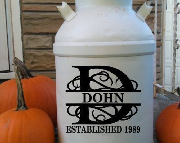 Farmhouse Milk Can Personalized Ceramic Milk Can Personalized Milk Can