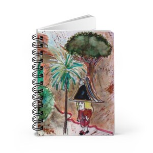 Spiral Bound Journal with Artistic Landscape Design, Travel Journal, Sketchbook, Gift for Artists, Nature Notebook, Creativity Diary