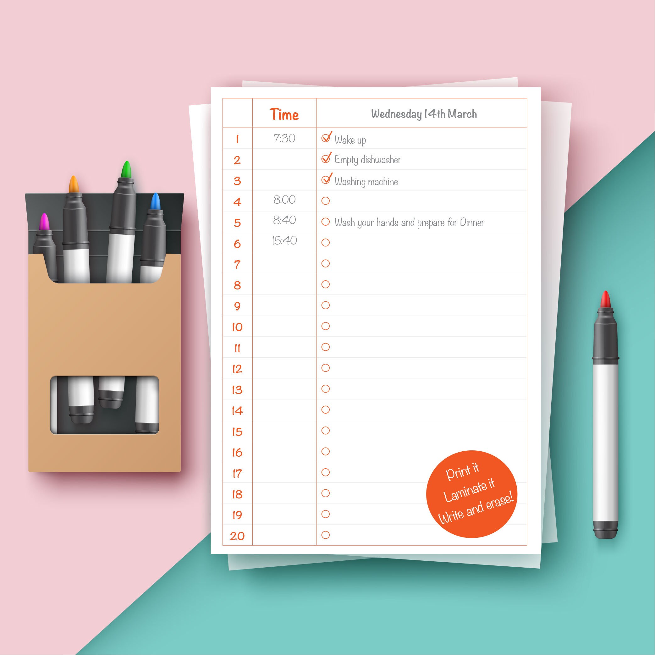 Minimal to Do List Printable Adults Daily Task Worksheet - Etsy