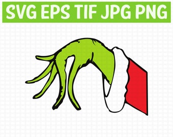 Download Grinch hand svg | Etsy