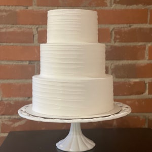 Fake cake , fake wedding cake , three tier cake, plain white cake, fake cakes for display, minimalist, Etsy gifts, display cake
