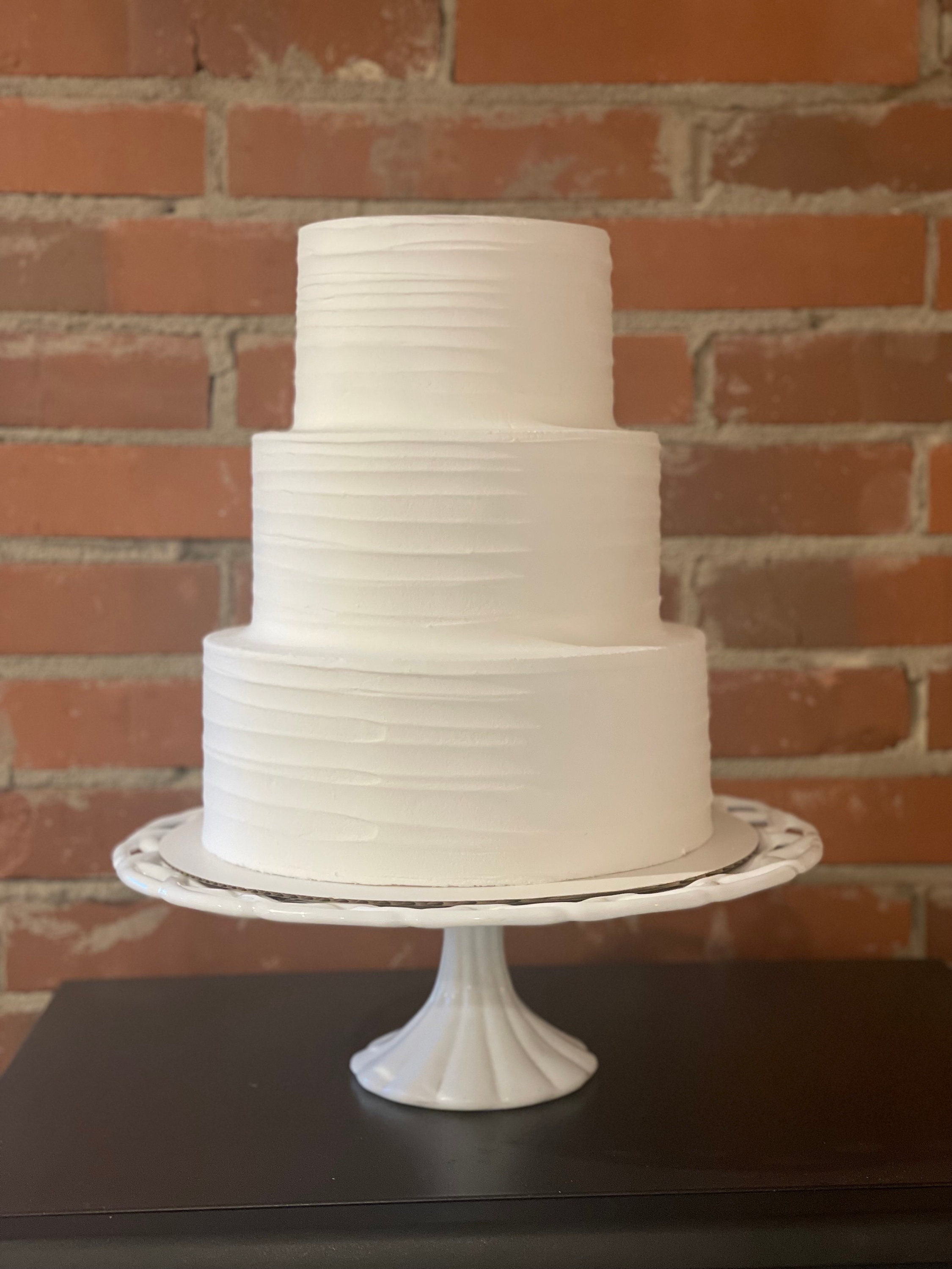 Fake cake , fake wedding cake , three tier cake, plain white cake, fake cakes for display, minimalist, Etsy gifts, display cake