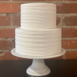 Fake cake , fake wedding cake , food props , fake bakes, plain white cake, fake cakes for display, minimalist, Etsy gifts, display cake