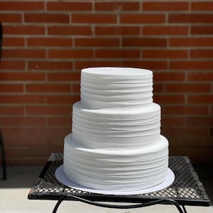 Fake cake , fake wedding cake , food props , fake bakes, plain white cake, fake cakes for display, minimalist, Etsy gifts, display cake