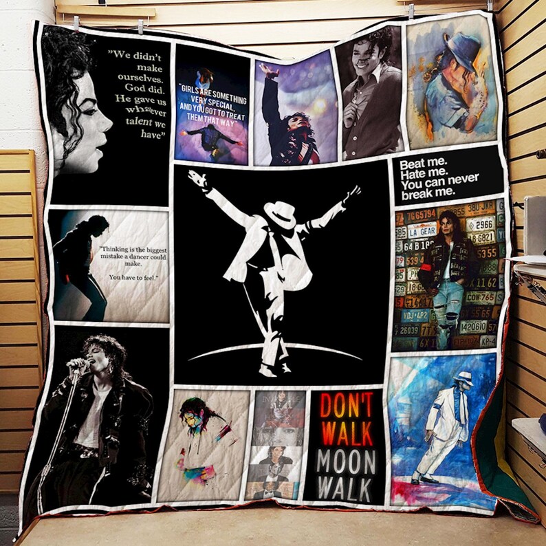 Decorative items Bedroom Michael Jackson Modern Quilt Patterns Blanket Quilted Sofa Blanket for birthday Graduation Noel-Quilt Sale Now