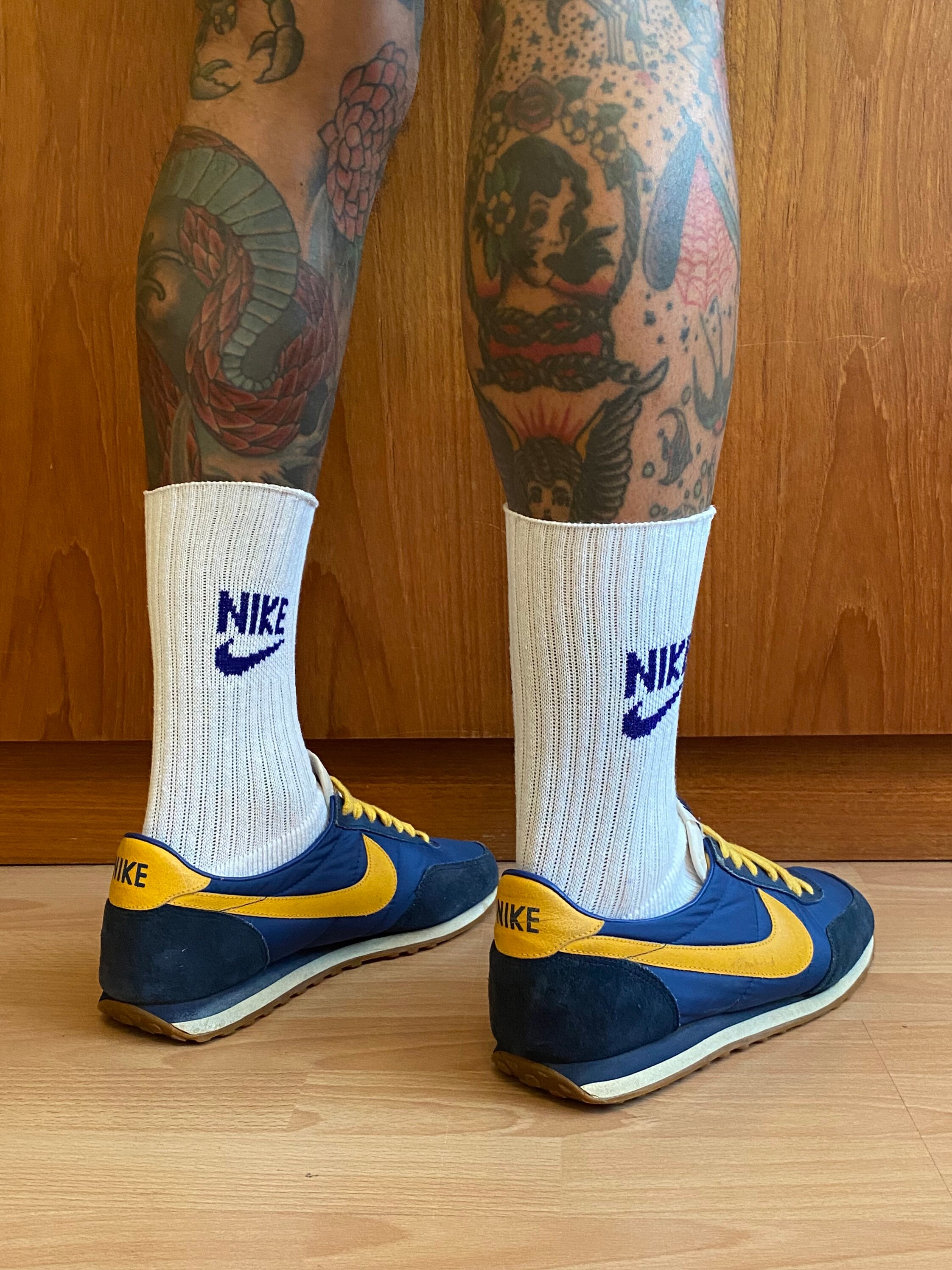 1970s80s NIKE Socks Navy Blue Spell Unworn Unisex 10 Bottom Etsy UK