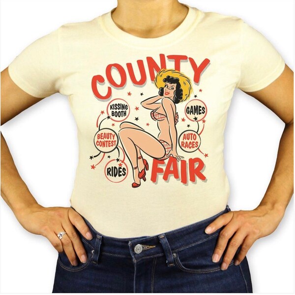 Atomic Swag 1940s 50s Style Vintage “Smaller Cut” County Fair Tee