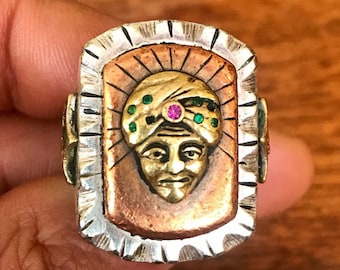 1930s 40s 50s Style Zoltar The Magnificent Novelty Mexican Biker Ring